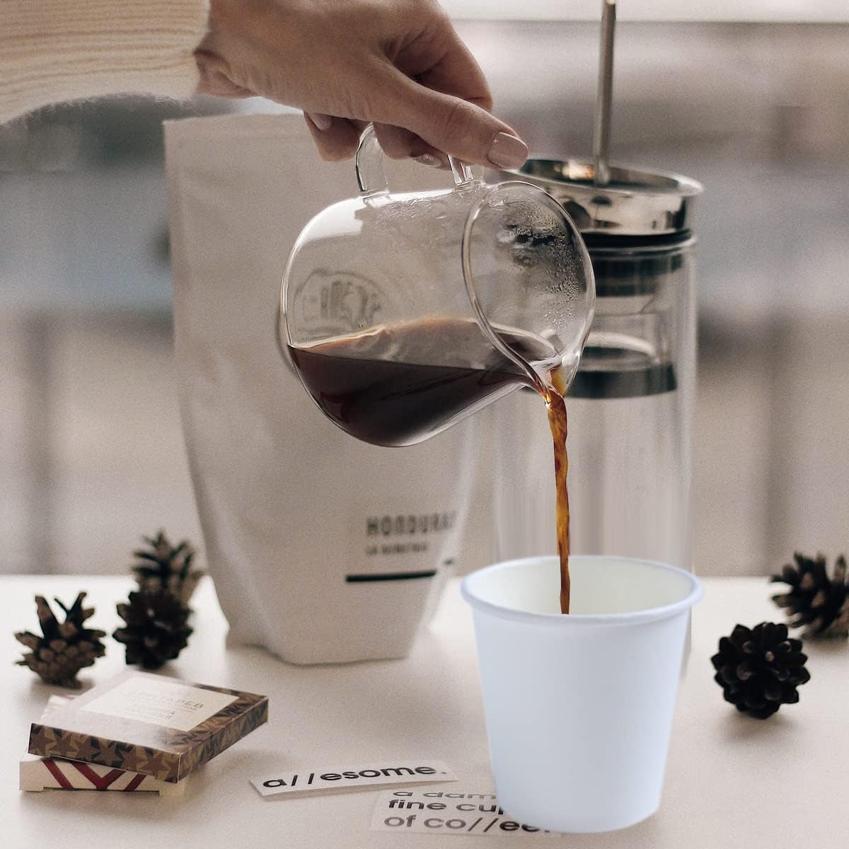 Lamosi 300 Pack 5 oz Paper Cups, Disposable Bathroom Cups 5oz Paper, Small Mouthwash Cups, Paper Espresso Cups, Mini Paper Cups for Travel, Party, Picnics, Home