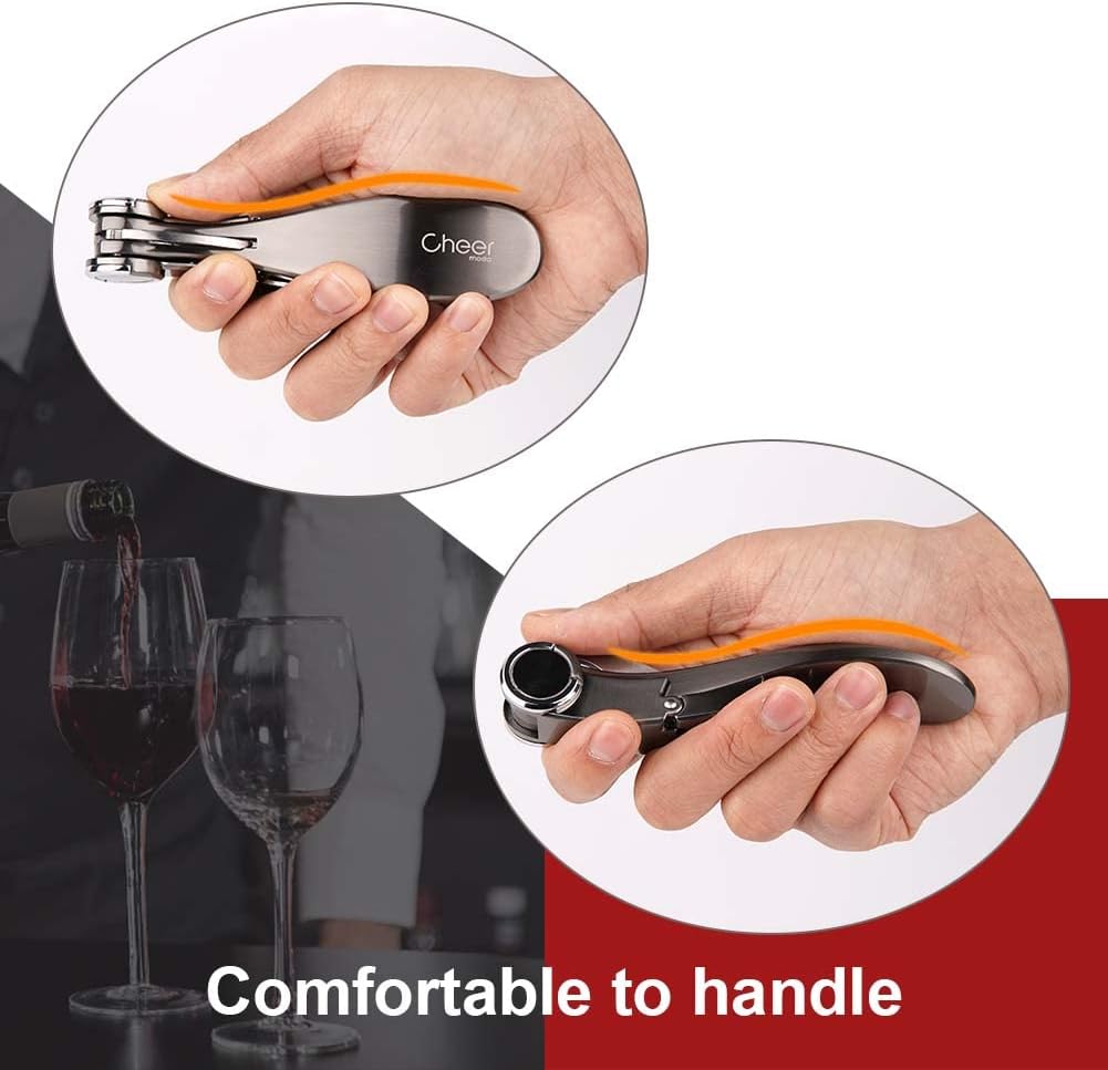Professional Corkscrew Wine Bottle Opener with Beer Opener, Sommeliers Corkscrews, High-Level Bartender Wine Opener, Great Handling Screw Puller
