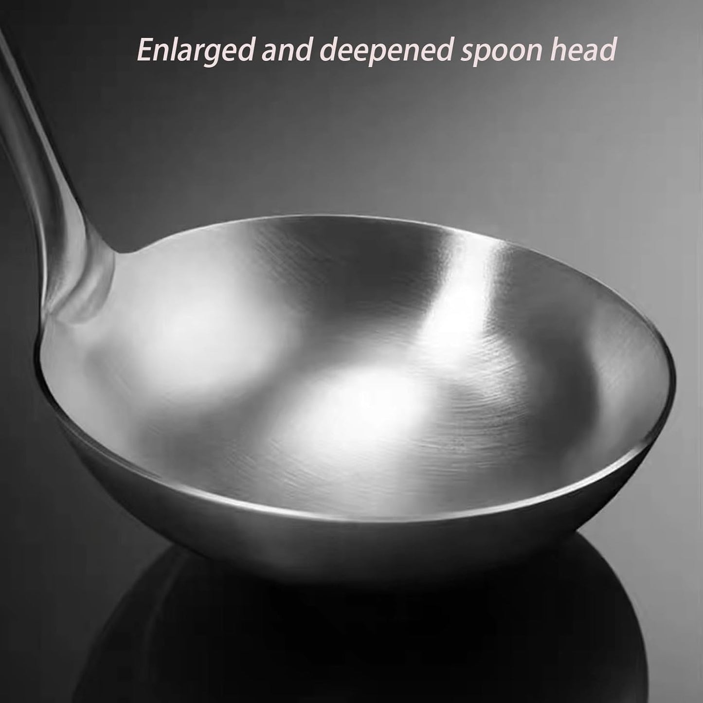Soup Ladle, Stainless Steel Ladle, Ladles for Serving or Cooking, Durable Metal Ladle, Kitchen Lade 13.9 Inches1 Pack (Color:Silver)