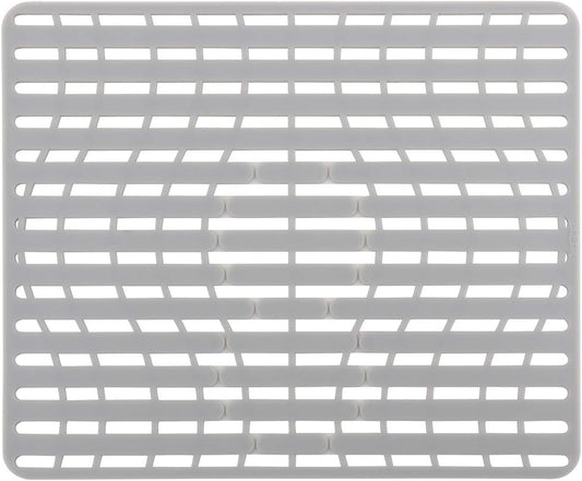 NICE DAY Sink Mat, Sink Protectors for Kitchen Sink By Better Housewares Wok Stand Strong Adsorption And Skid Resistance PVC Free Silicone Sink Mat 16" x 13", Large