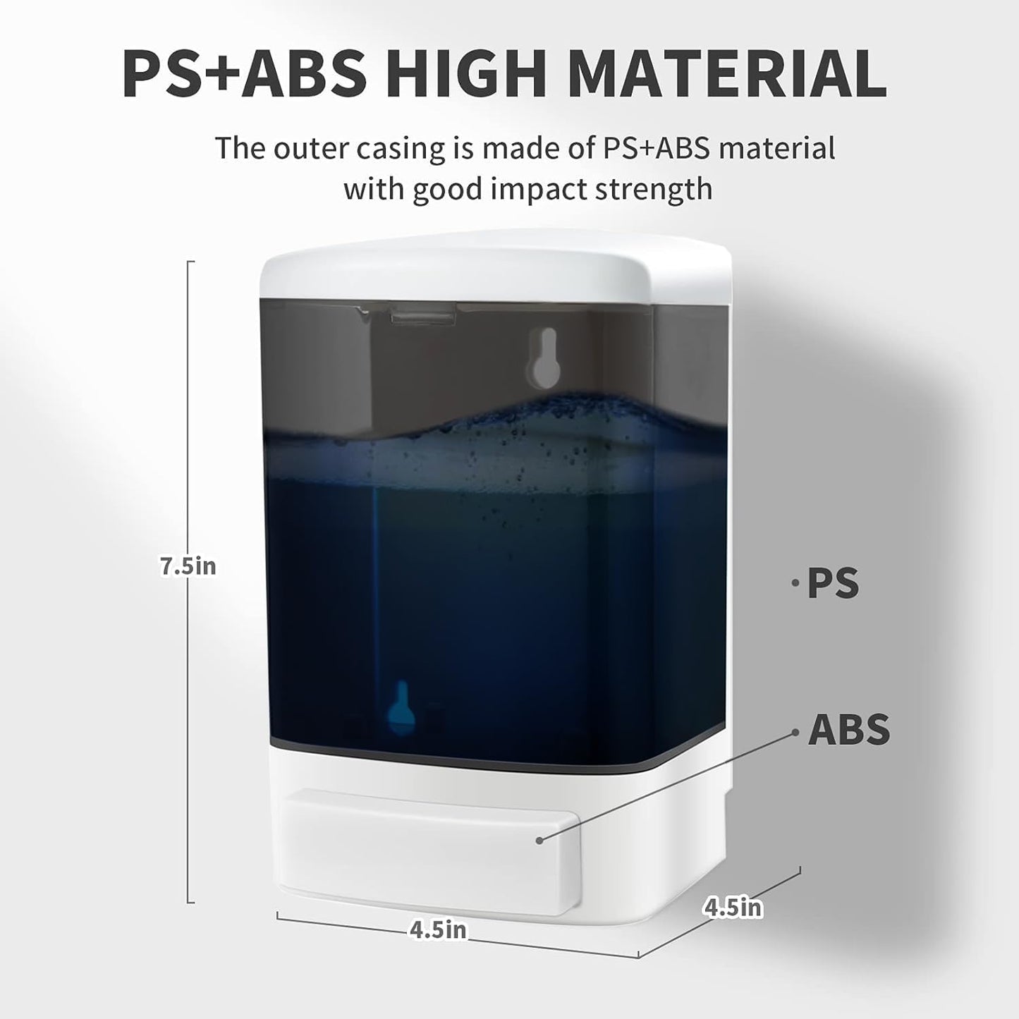 Manual Soap Dispenser 33oz Wall Mount Hand Soap Dispenser for Bathroom, Kitchen, Hotel & Restaurant Commercial Refillable Shampoo & Conditioner Dispenser for Liquid Gel