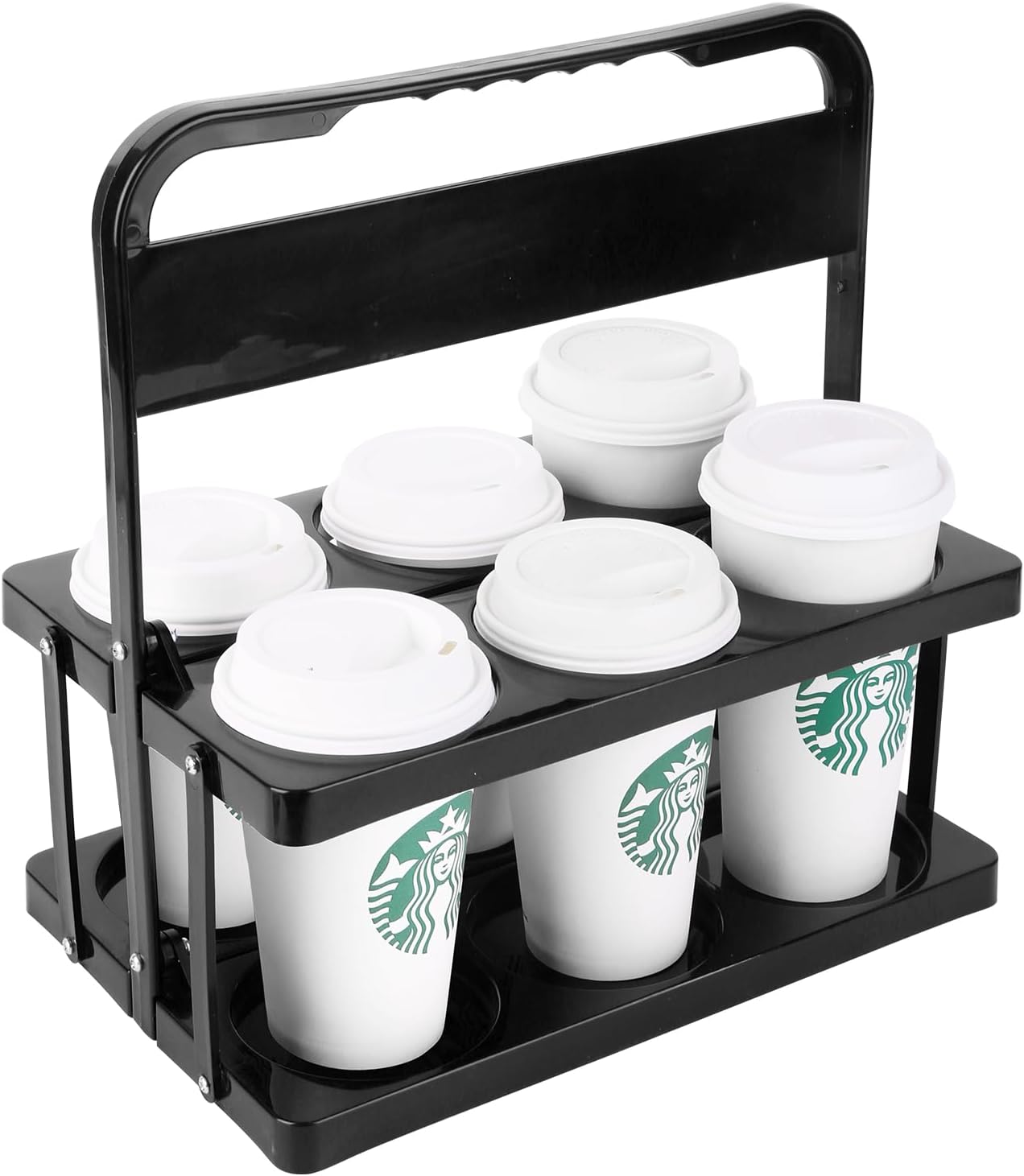 Portable Drink Carrier Suitable for Doordash Accessories Grubhub Postmates Drivers, Reusable Cup Holder Carrier with Handle,Perfect for Plastic Drink Holder take Out Cup Carriers for delivery