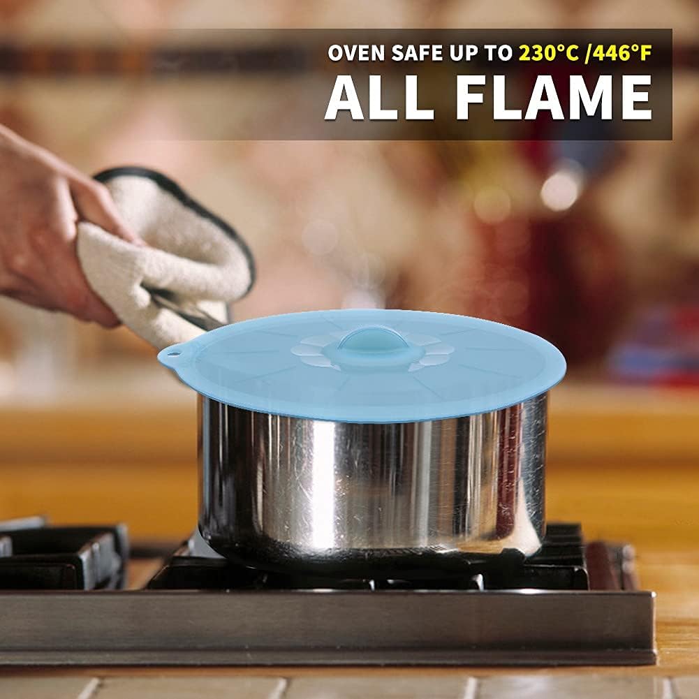 Silicone Bowl Covers - Silicone Covers for Food Storage Lids for Pots and Pans BPA Free Bowl Lids Universal Lid for Pots and Pans Microwave Food Cover for Cooking
