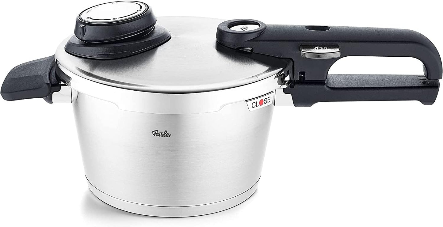 Fissler Vitavit Premium Pressure Cooker with Steamer Insert, 2.6 Quart