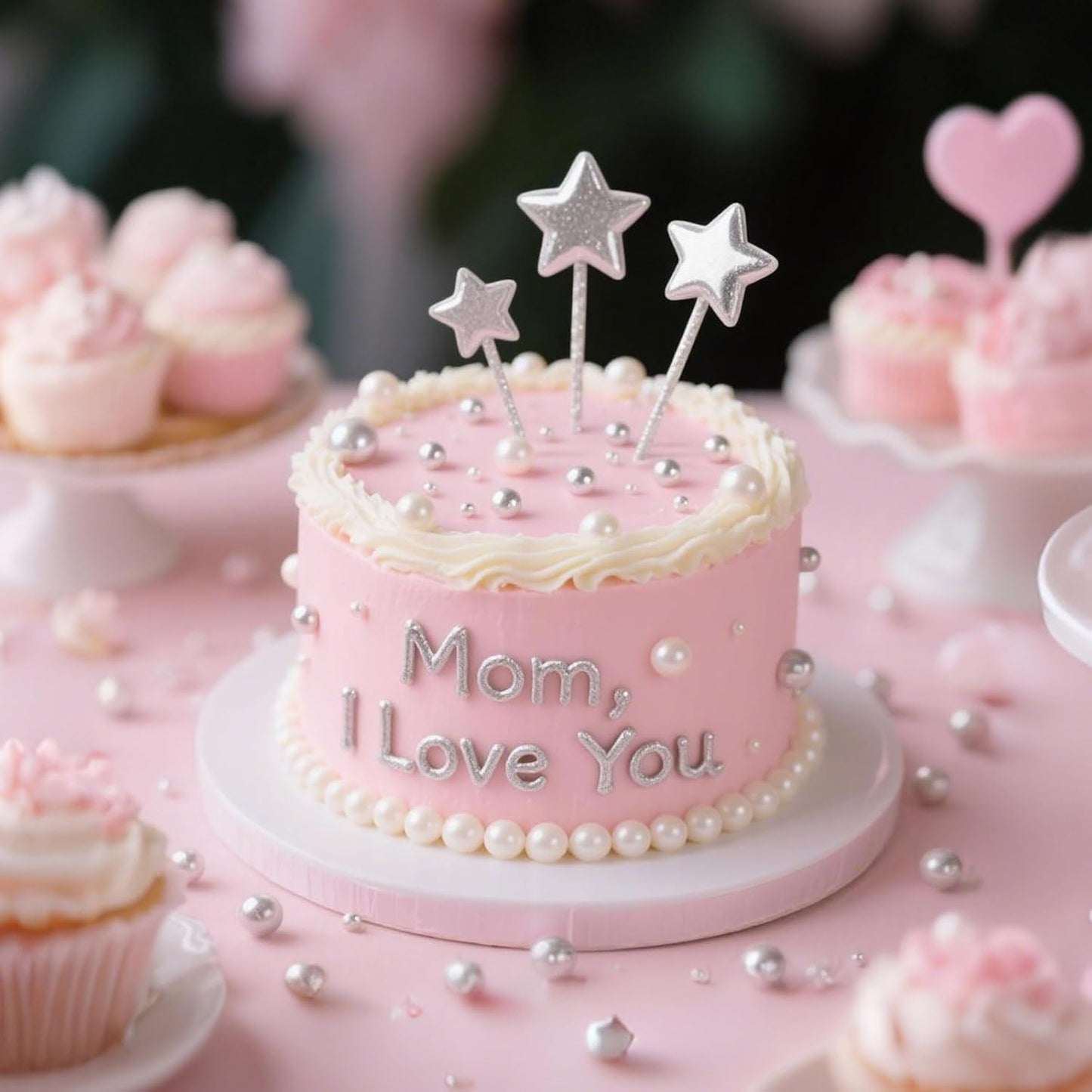 Silver Pearl Sprinkles, Edible Pearl Sugar Sprinkle,Mix Size,Baking Edible Cake Decorations,Cupcake Toppers,Cookie Decorating Donuts Ice Cream Toppings,Wedding Birthday Party Valentines Christmas Supplies,130g/4.58oz