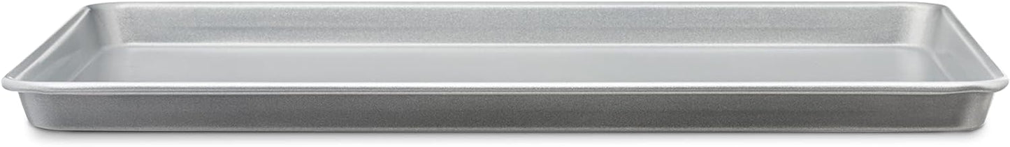 Amazon Basics Ceramic Nonstick Baking Sheet & Cooling Rack Set, Non-Toxic, Half Sheet Size - 1 Pack, Gray