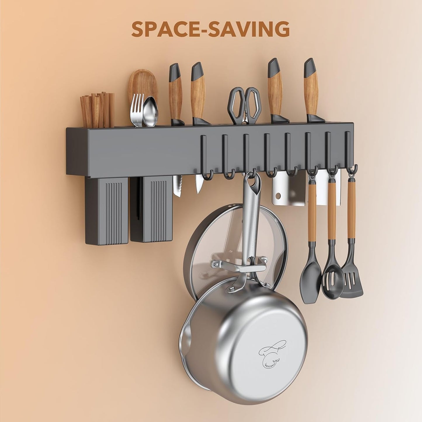 PekGema Stainless Steel Saucepan 3 Quart with Glass Strainer Lid, Thicken Tri-ply Full Sauce Pot, Two Side Spouts for Easy Pour, Dishwasher Safe, Induction Ready, Compatible with All Cooktops