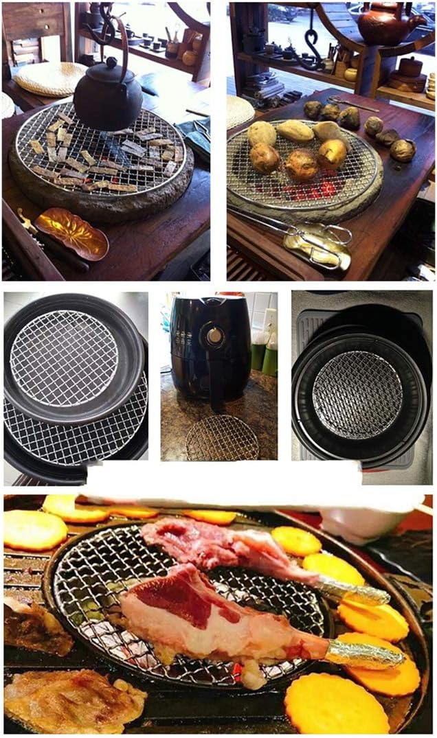 Versatile Round 304 Stainless Steel Cooling Rack Baking,Heat Resistant Rust Proof Sturdy Durable Dia 12"