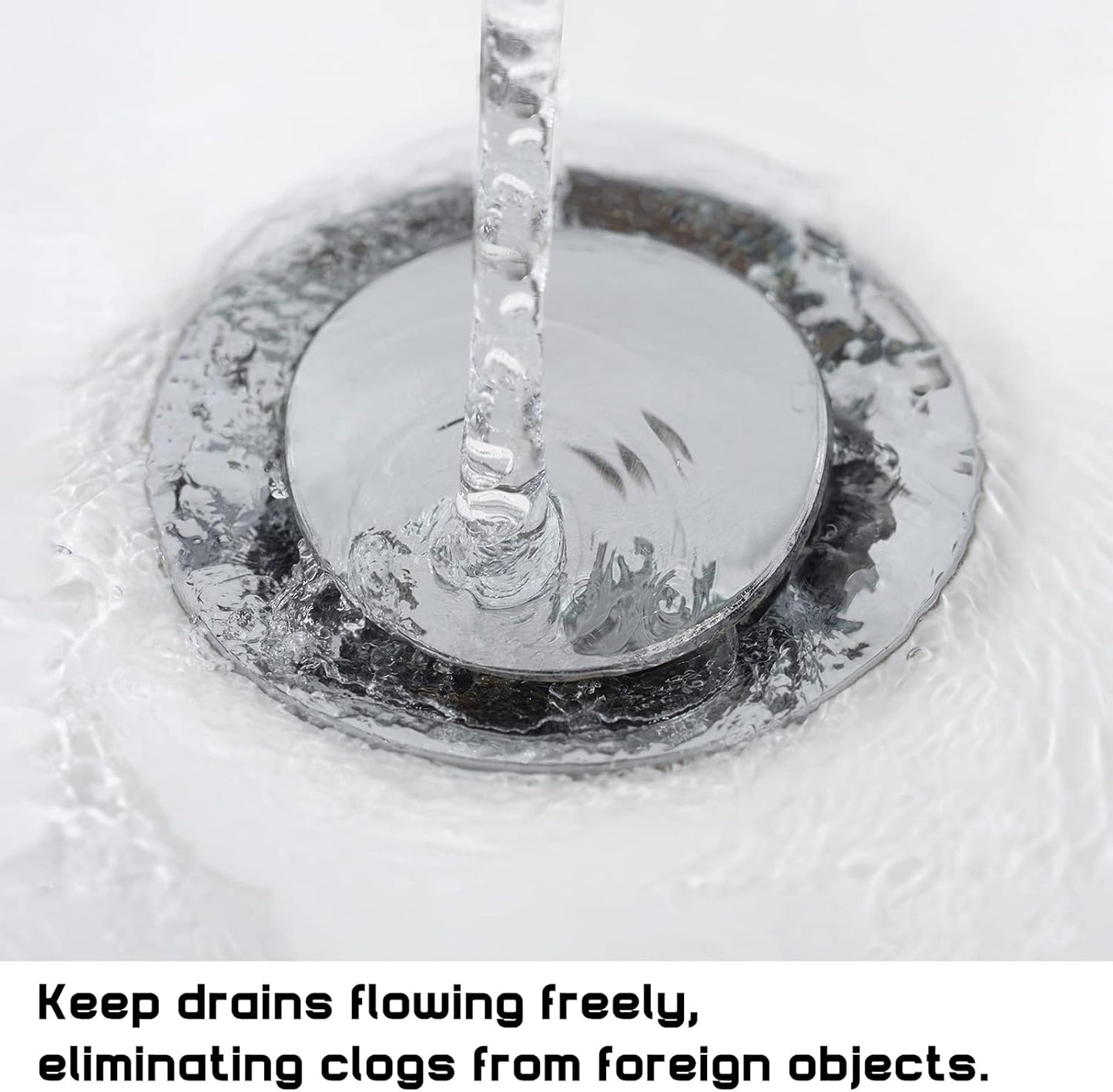 Enhon Pop up Stoppers Compatible with Moen Drain Components, Chrome Bathroom Sink Drain Plunger, 4-7/8 Tall, 1-1/4 Cap Dia, with 1 Mounting Hole and Gasket Seal, Replacement for 88994 (3 Pack)