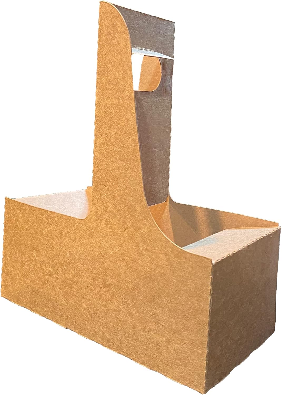 2 Cup Drink Carrier with Handle | Kraft Paperboard Cup Holder | Disposable Cup Holder for Hot or Cold Drinks | Cup Carrier for Food Delivery Services, Uber Eats, Door Dash (15)