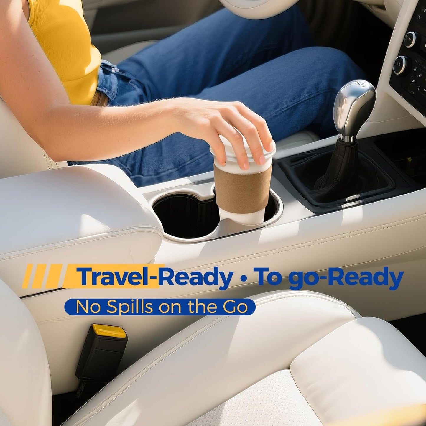 Fit Meal Prep 100 Pack 16 oz Disposable Coffee Cups with Lids, Sleeves, Leak-Proof To Go Coffee Cups with Lids, Durable Hot Paper Cups for Home, Office, Party, Business