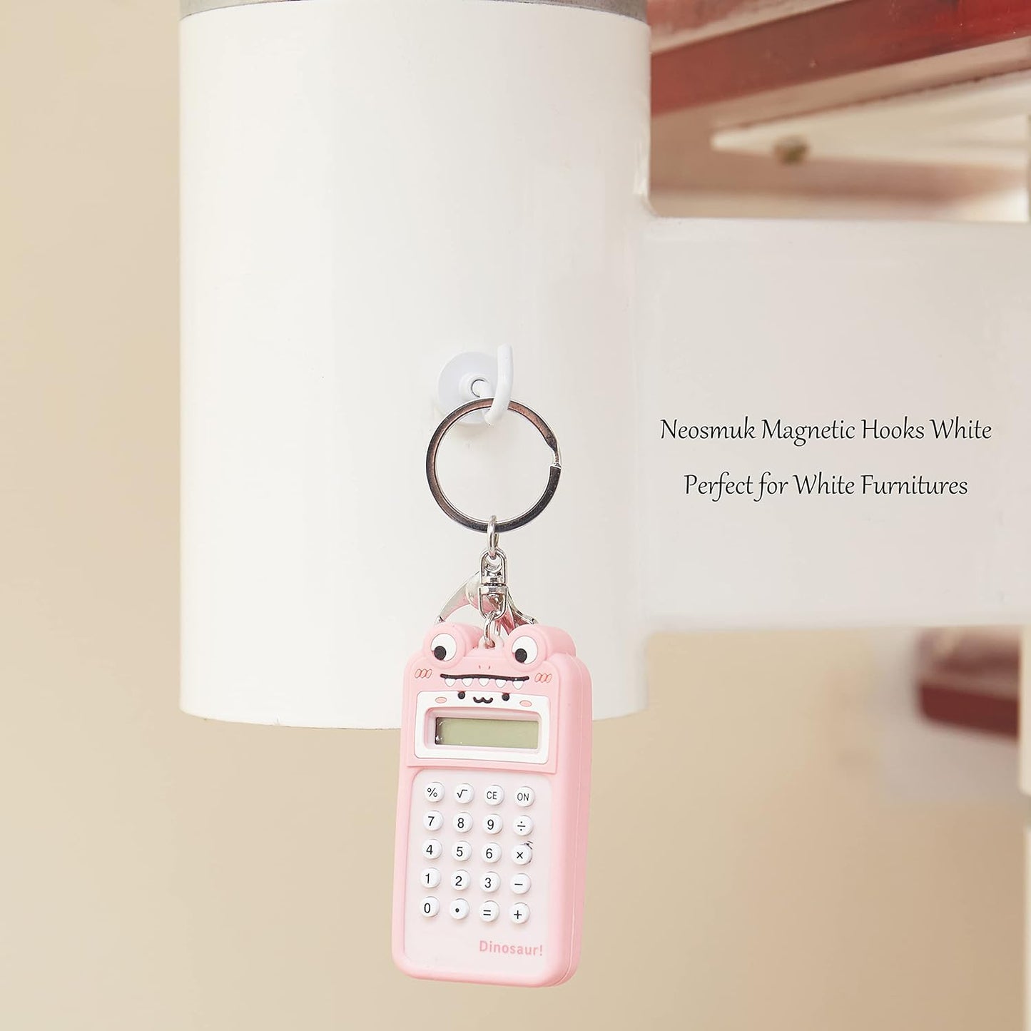 Neosmuk Magnetic Hooks, Cruise Ship Essentials, 30lb+ Heavy Duty Magnetic Hooks for Cruise Cabins, Refrigerator, Grill, Hanging, and Travel | Extra Strong Must-Haves Magnet Hook(White,Pack of 12)