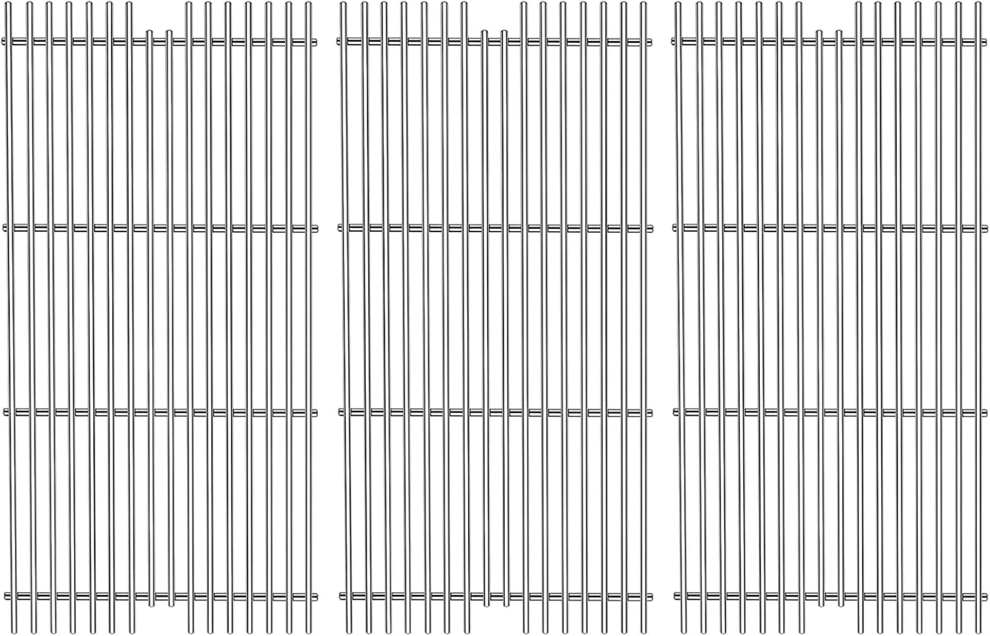 S911 Stainless Steel 3 Pack Cooking Grids Grates for Viking VGBQ 30" T, VGBQ 41" T, VGBQ 53" T Series Gas Grill 23-1/4" x 11 1/2"