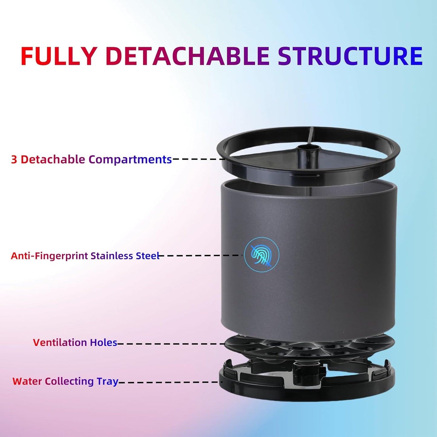 Utensil Holder,Kitchen Utensil Holder For Counter,Rotating Silverware Organizer Cooking Flatware Spoon Spatula Tool Cutlery Container Stainless Steel Caddy