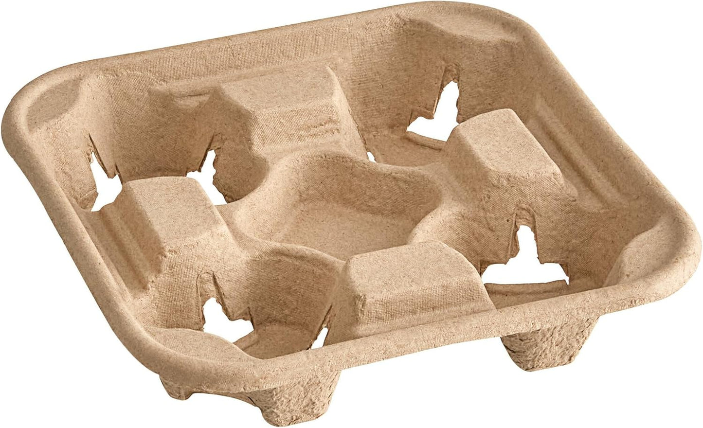 Bluetable 4 Cup 8 oz. - 32 oz. (300 Pack) For Disposable Cups, Delivery Carrier- To Go - Coffee Drinks or Iced Drink Holder Molded Fiber [300 Case Pack]