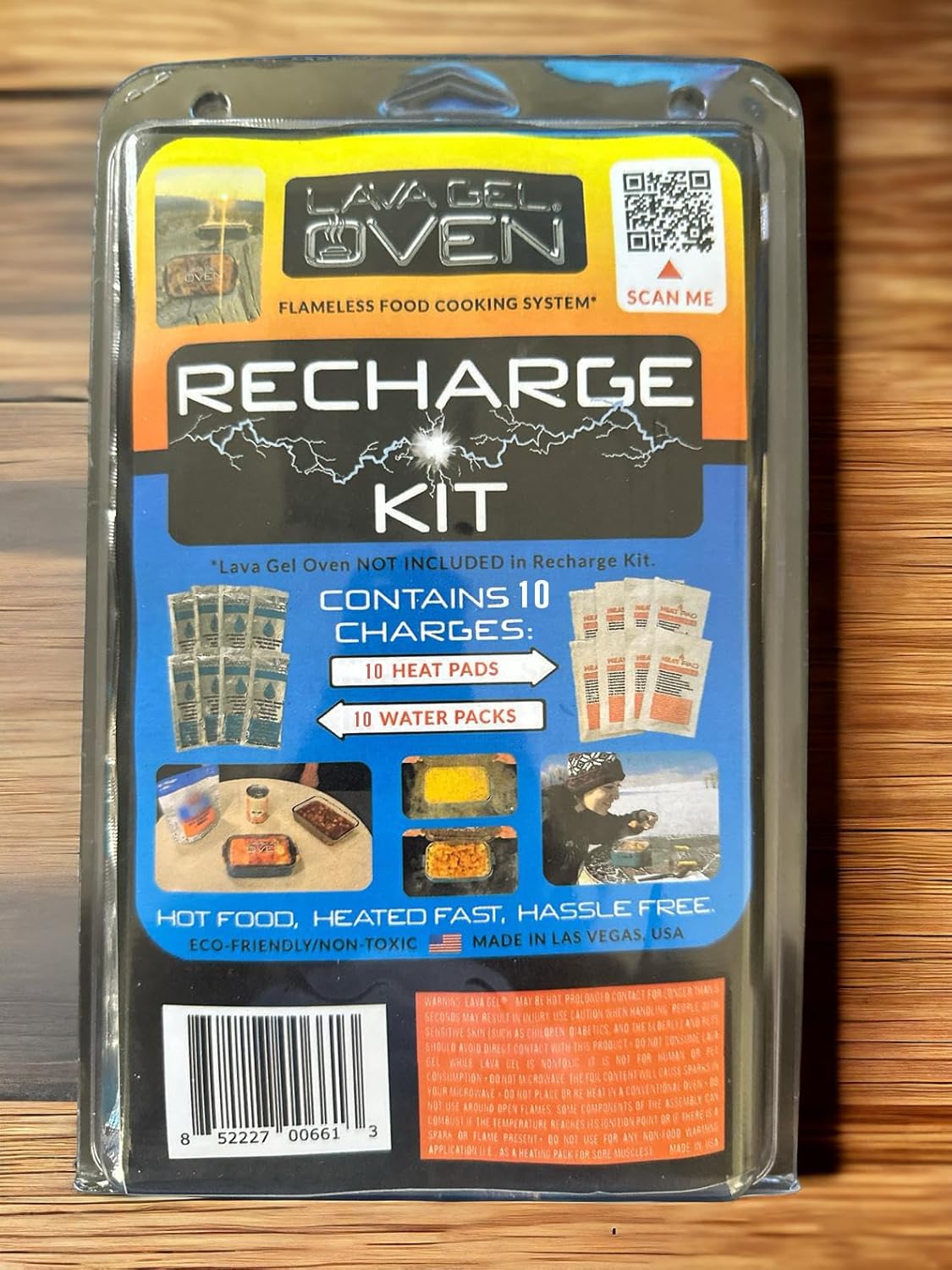 Oven Recharge Kit - Contains 10 Water Packs & 10 Heat Pads for Food - Portable Food Warmer - Innovative Food Heating Pad - Keep Food Warm with This Hot Pack- Compact & Efficient Food Warmers