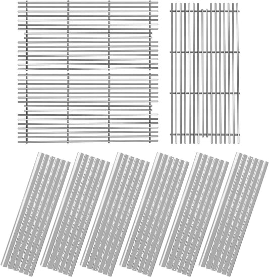 54911 Cooking Grid Grates with 94091 Heat Plate Replacement for Viking VGBQ 30" T Series, VGBQ 40 T SER, VGBQ410-3RE, VGIQ410-3RE, VGBQ 41'T,VGBQ300T,VGBQ0302T, VGBQ3002RT Grill Parts