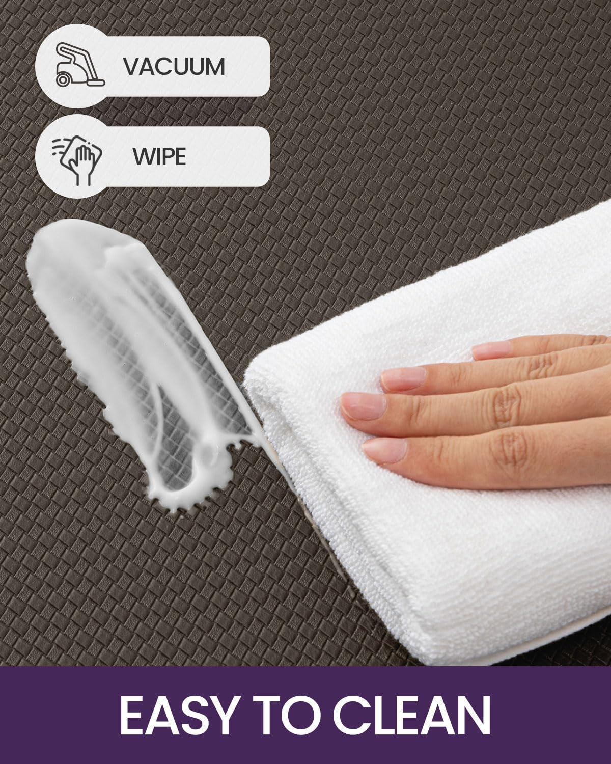 DEXI Kitchen Floor Mats Cushioned Anti Fatigue,17x79,Long Standing Runner Rug Waterproof, Comfort Memory Foam Padded for Front Sink Laundry, Brown