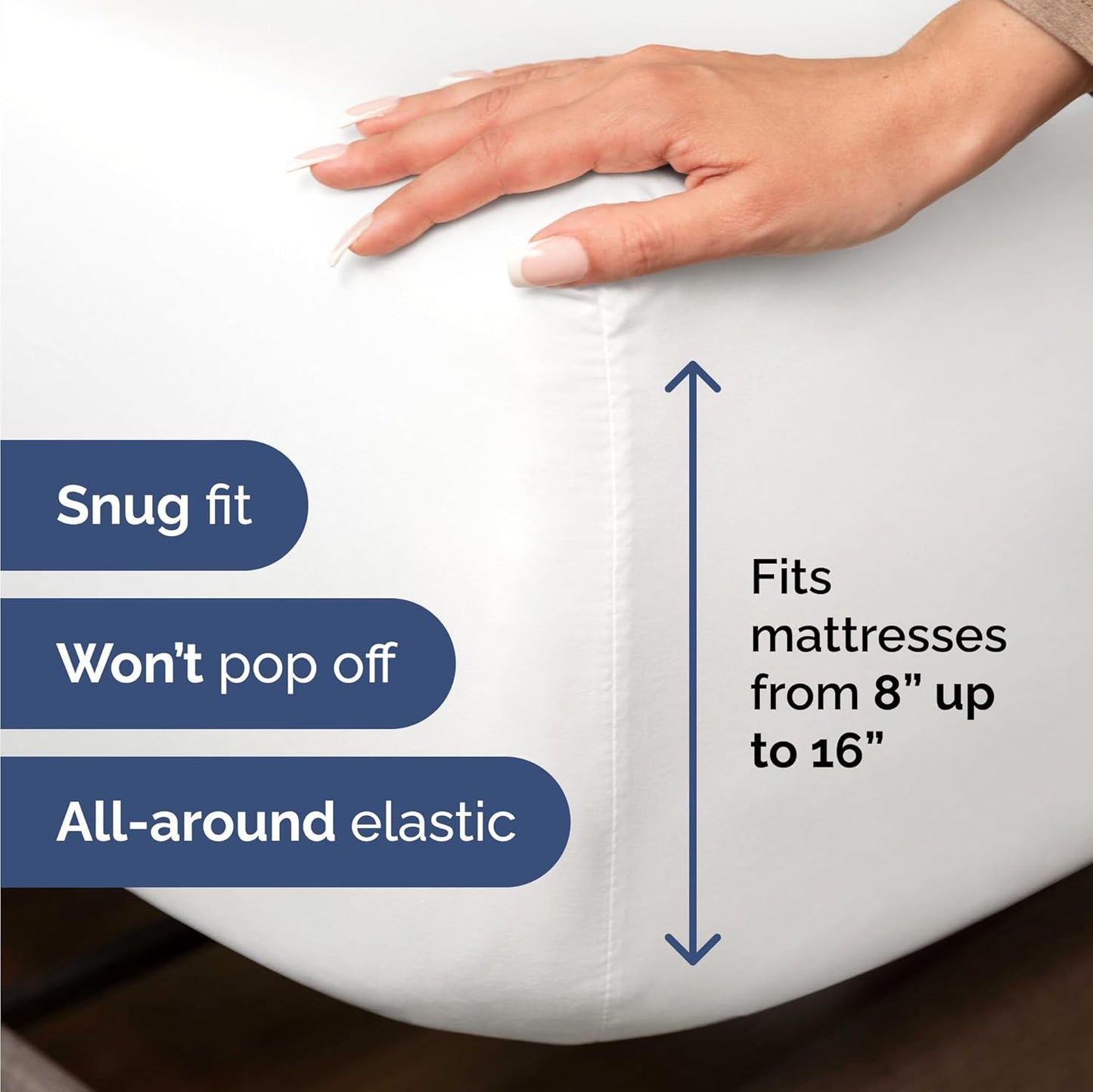 Twin Size 3 Piece Sheet Set - Comfy Breathable & Cooling Bed Sheets Set - Hotel Luxury Bedding for Women, Men, Kids, Teens, Boys & Girls - Deep Pockets, Ultra-Soft and Wrinkle Free - Oeko-Tex - White