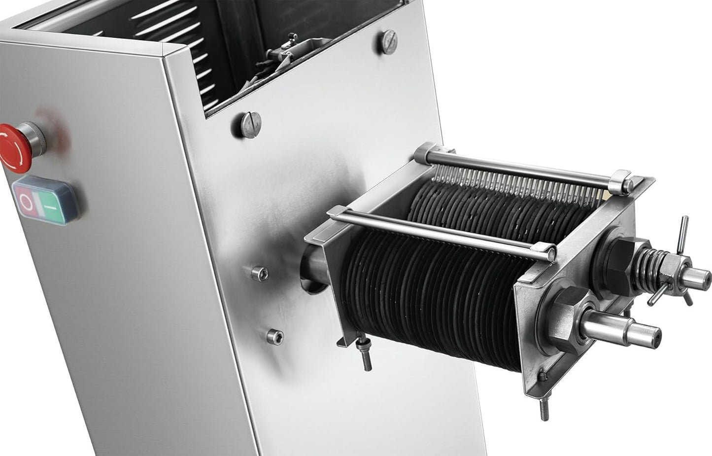 KWS SP-68 Commercial 1950W Meat Slicer 794 lbs/hr Floor Model Stainless Steel Fresh Meat Slicer Electric Meat Cutting Machine for Restaurant/Deli/Butcher Shop (5mm)