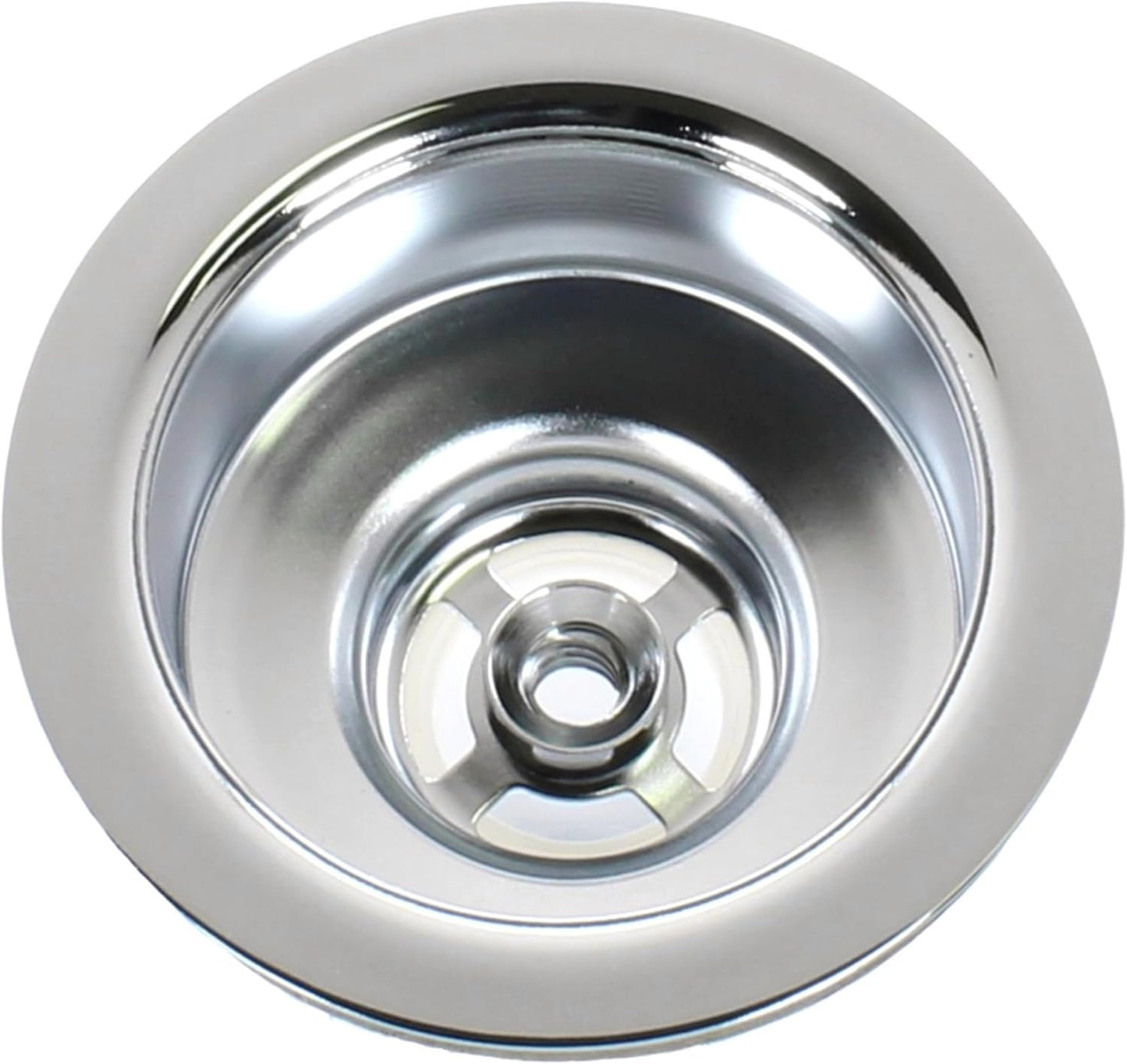 Mr. Scrappy 3.5" Sink Drain Assembly with Twist Lock Basket Strainer, Solid Brass, Polished Chrome