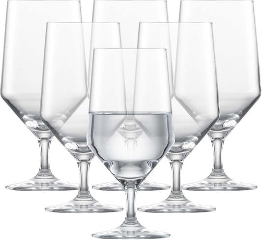 ZWIESEL GLAS Pure Water Glass (Set of 6), Drinking Glasses for Water, Dishwasher-Safe Machine-Made Tritan Crystal Glasses, Made in Germany (15 Ounce)