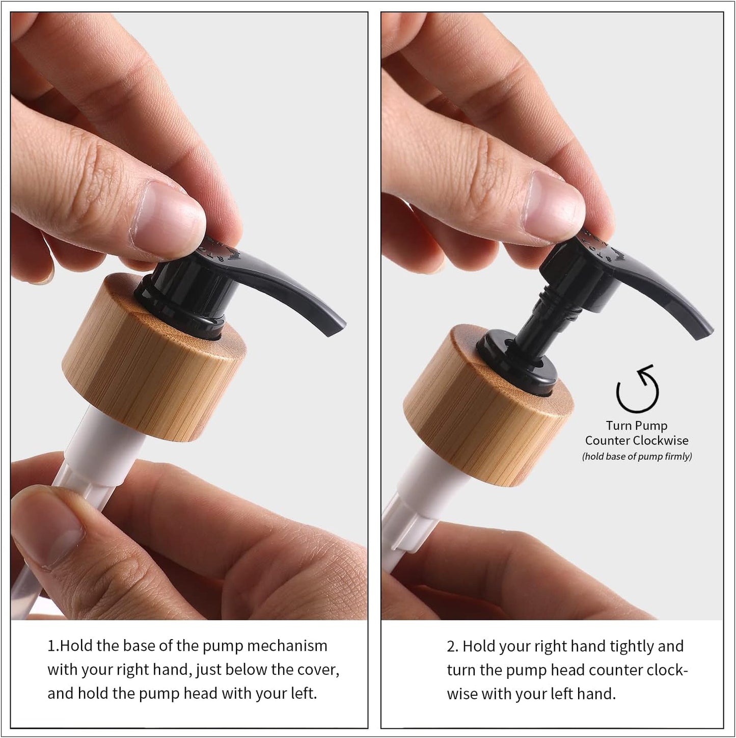 MOMEEMO Soap Dispenser Set, Contains Hand and Dish Soap Dispenser, Suitable for Kitchen Decor. (Black & White)