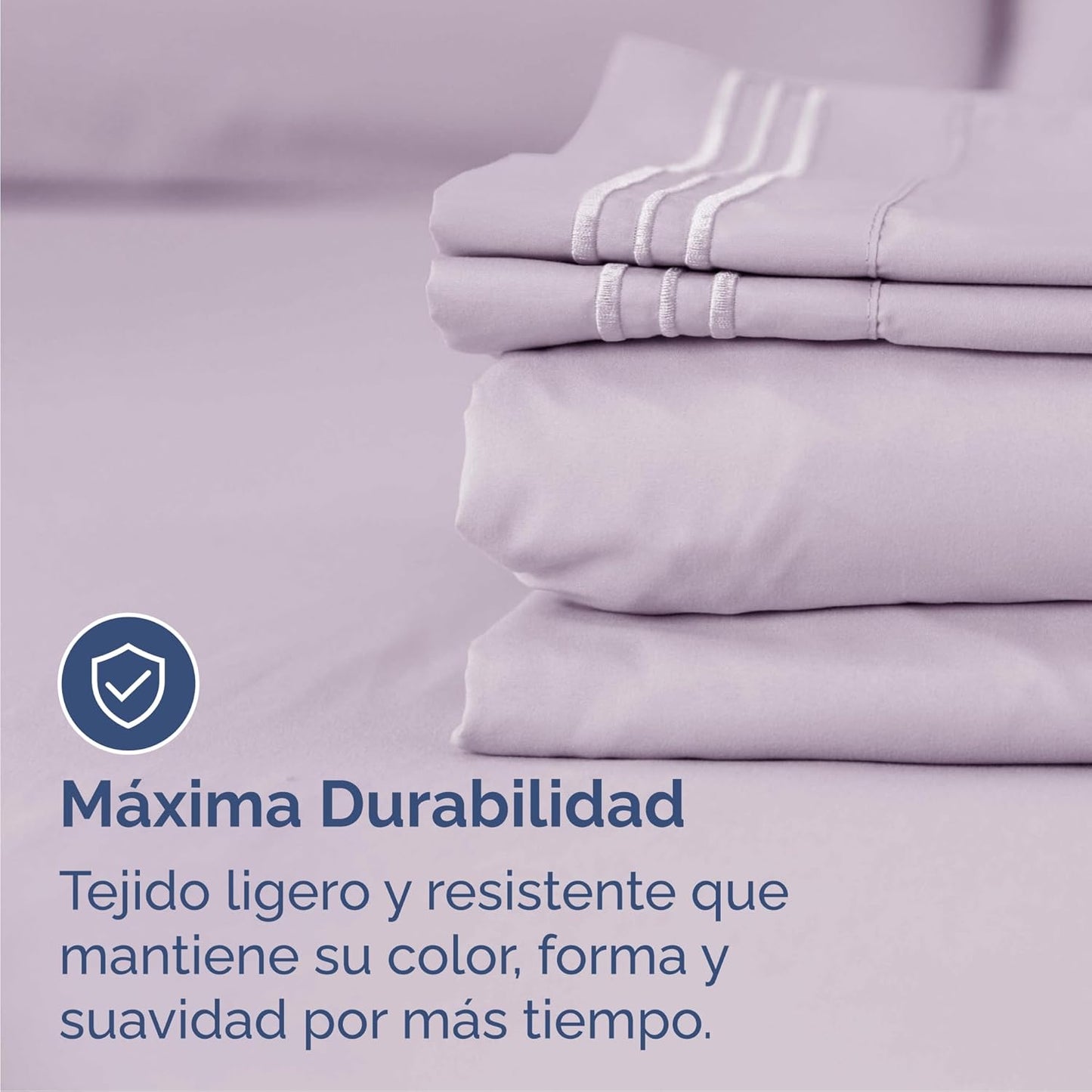 Cal King Size 4 Piece Sheet Set - Comfy Breathable & Cooling Bed Sheets Set - Hotel Luxury Bedding for Women, Men, Kids, Teens, Boys & Girls - Deep Pockets & Wrinkle Free - Oeko-Tex - Light Lavender