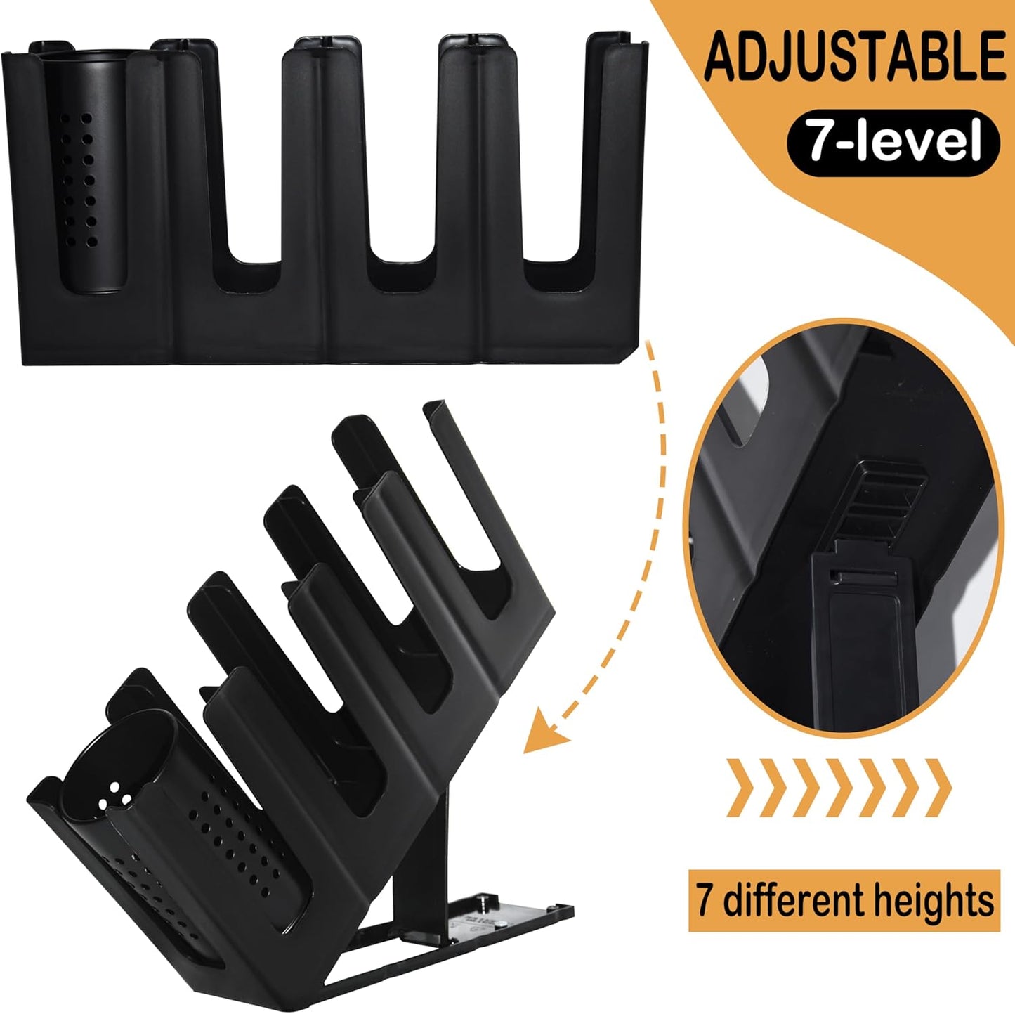 Cup Holder Lid Dispenser with Straw Organizer,4 Compartment 7 Adjusting,Cup Storage Organizer for Breakroom Countertop Coffee Station Bar Restaurant