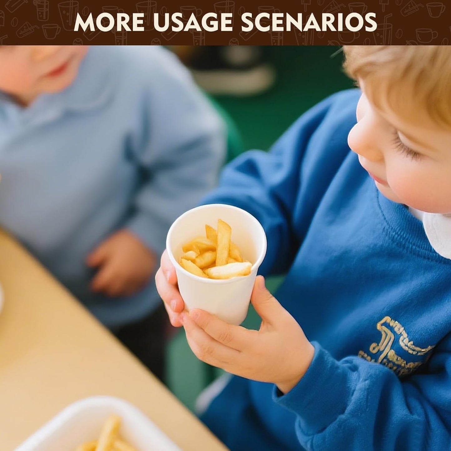 YEEHAW 3 oz 600 Pack Disposable Paper Coffee Bathroom Cups, Small White Mouthwash Cup for Bathroom