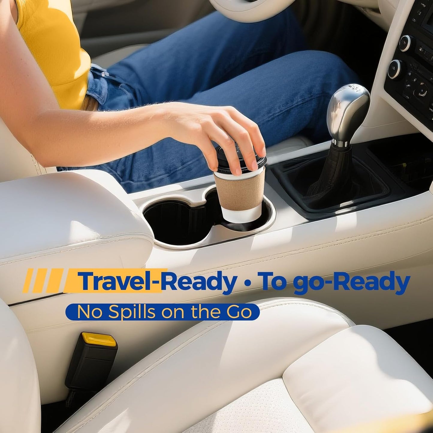 Fit Meal Prep 50 Pack 8 oz Disposable Coffee Cups with Lids, Sleeves, Leak-Proof To Go Coffee Cups with Lids, Durable Paper Cups for Hot Beverage, Home, Office, Party