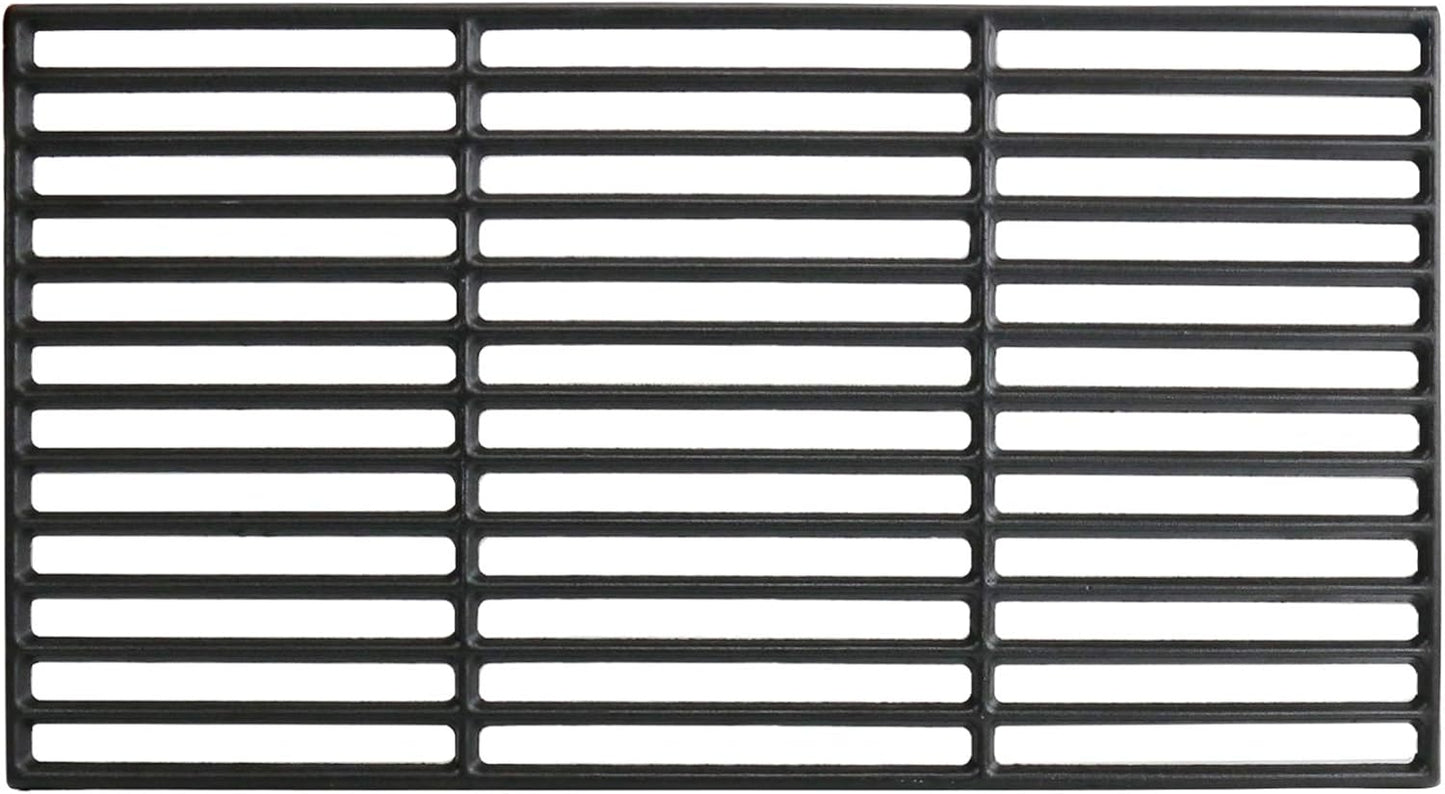 Uniflasy Cast Iron Cooking Grate for Char-Griller 1624 Smokin' Champ Charcoal Grill Horizontal Smoker Grates Replacement Parts for Chargriller Set of 3