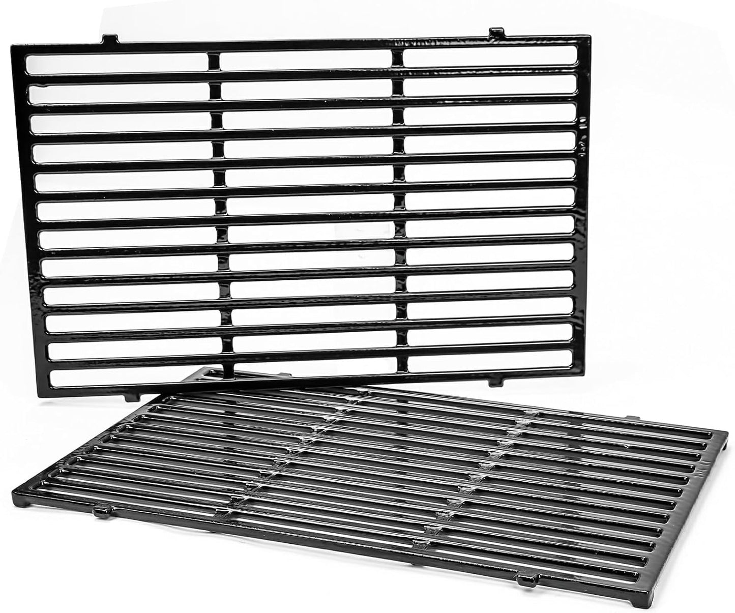 Uniflasy 19.5" Porcelain Enameled Cast Iron Grill Grates for Weber Genesis 300 Series, Genesis E310 E320 E330 S310 S320 S330 Gas Grills, Non-Stick Polished Grill Grates Replacement for Weber 7524 7528
