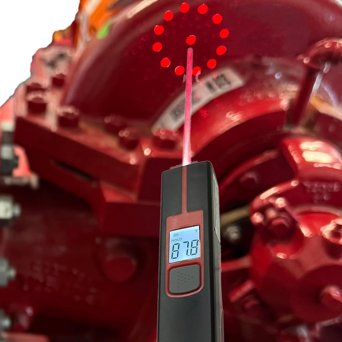 Lancer IR Pen Digital Infrared Thermometer, Black, Handheld Temperature Scanner with LCD Display, 9:1 Distance Ratio, for Fire Sprinkler Inspections