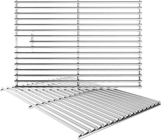 15 Inch Grill Cooking Grates Replacement for Broil-Mate 165154 195554, Broil King 986557, 9869-54 9869-57, Signet, Crown, Huntington, Sterling 1155-54, Stainless Steel Grids, 15" D x 25.5" W