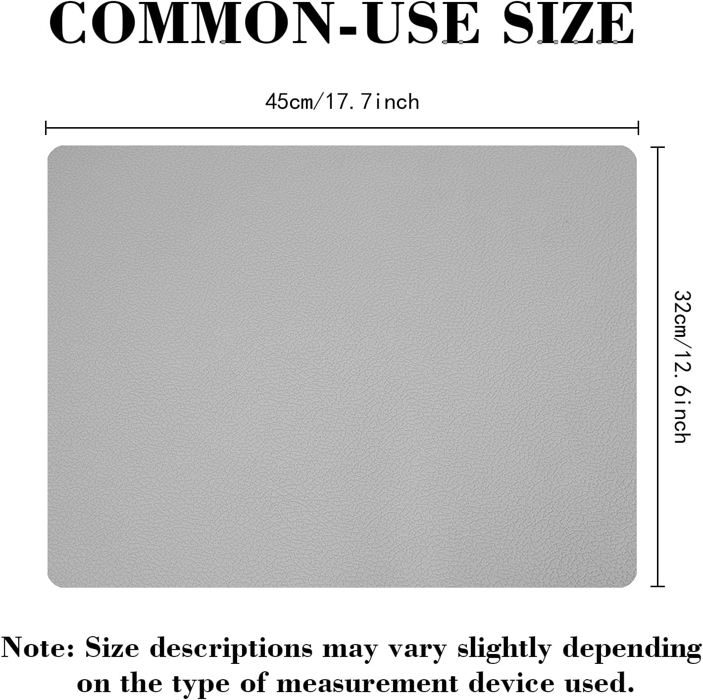 Silicone Placemats Set of 4, Heat-Resistant Placemats,Non-Slip Table Mats, Foldable Mats, Easy Clean Placemats, Perfect for Indoor & Outdoor Dining, 12.6 x 17.7 inches by Siliconty(Gray)