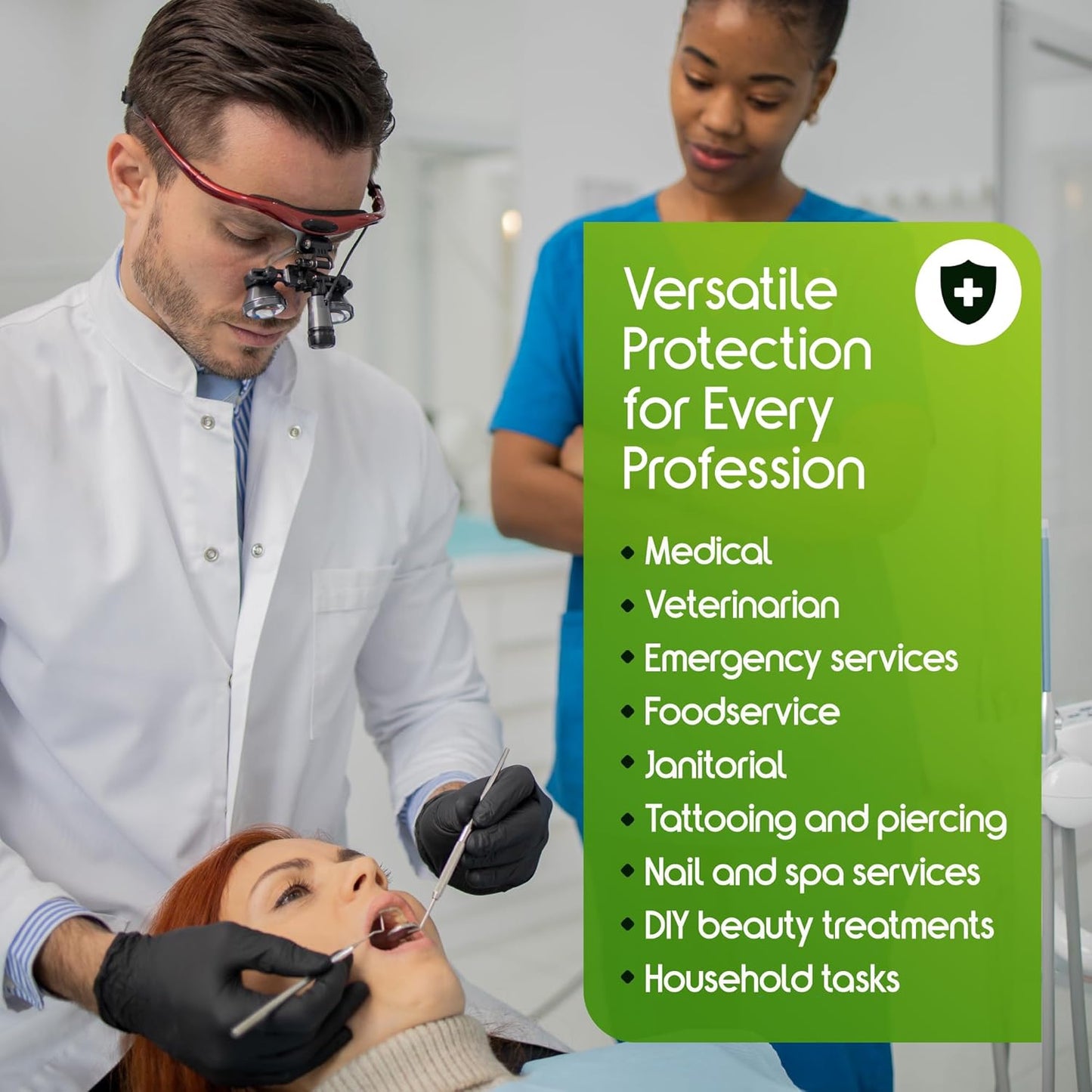 Inspire HEAVY DUTY ORIGINAL Stretch Nitrile Black Gloves Disposable Latex Free | Food, Mechanic, 6mil Black or 8 Mil Orange