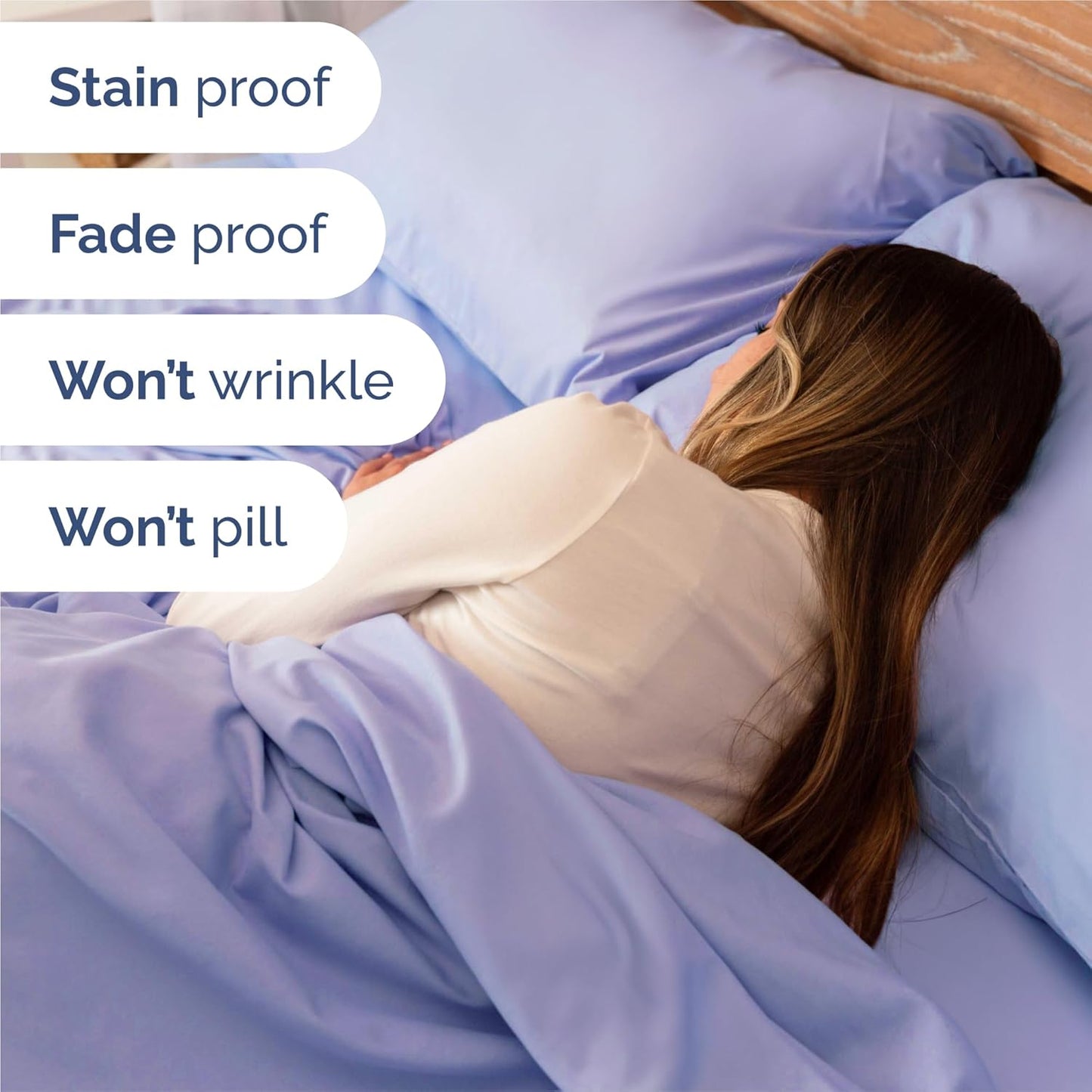 Split King Size 5 Piece Sheet Set - Comfy Breathable & Cooling Bed Sheets Set - Hotel Luxury Bedding for Women, Men, Kids, Teens, Boys & Girls - Deep Pockets, Soft, Wrinkle Free - Oeko-Tex - Lavender