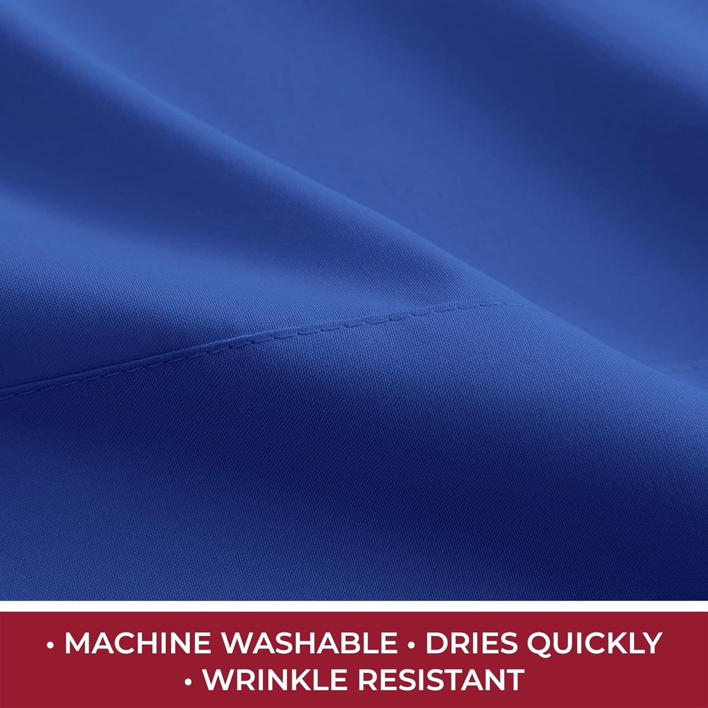 Mellanni RV Short Queen Sheets - 4 PC Iconic Collection Bedding - Hotel Luxury, Extra Soft, Cooling Bed Sheets - Deep Pocket up to 10 inch (RV/Short Queen, Royal Blue)