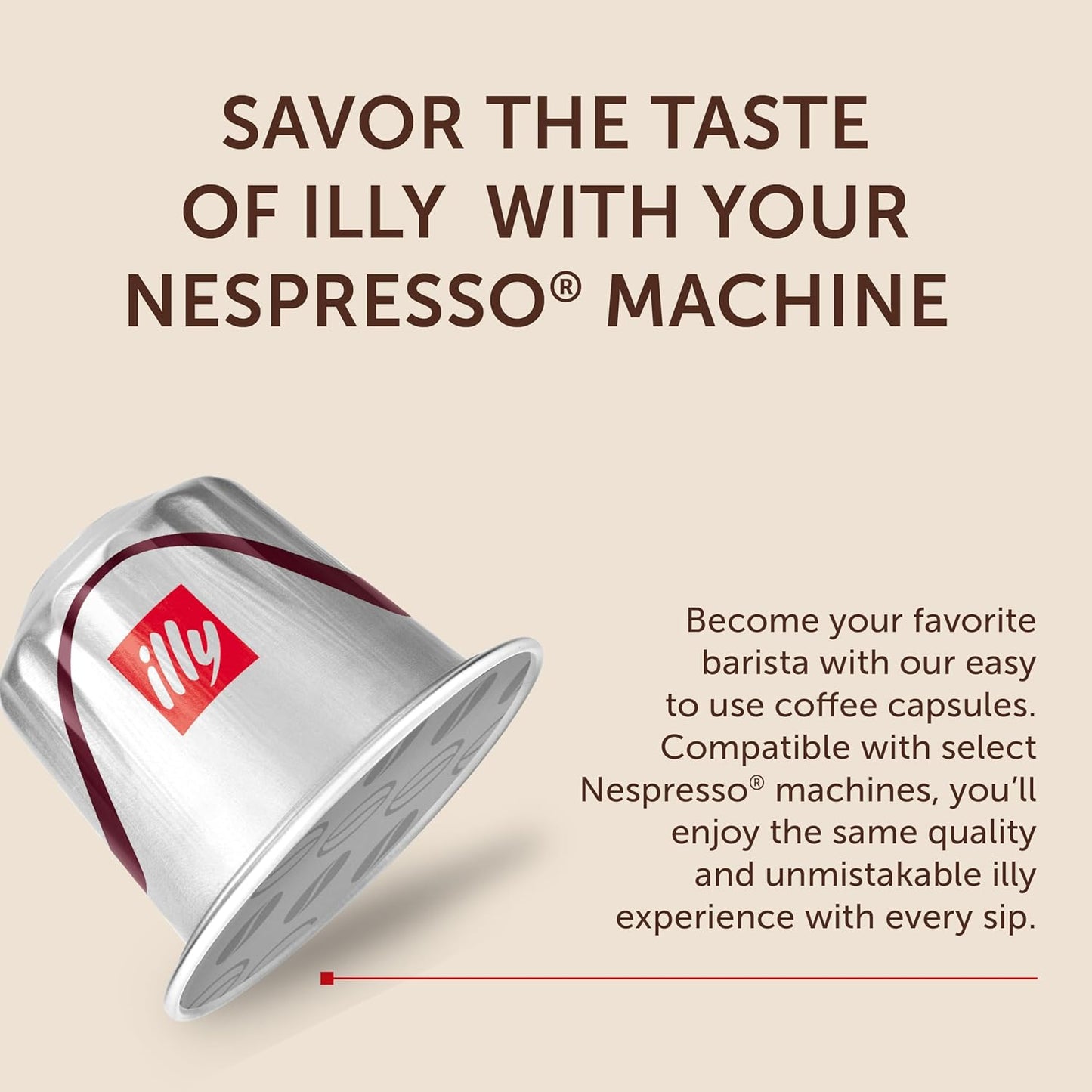 illy Aluminum Espresso Capsules - Compatible with Nespresso Machines - Intenso Lungo Roast Coffee - Bold & Full of Flavor-Notes of Cocoa and Dried Fruit-Single Serve Capsules - 10 Count (Pack of 10)