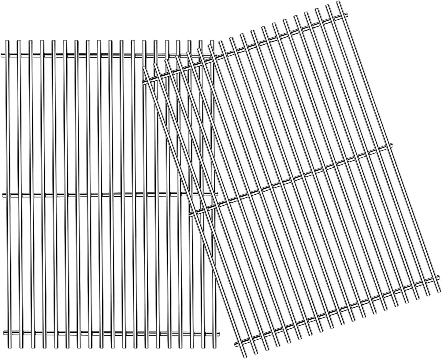 9MM 18 7/8" Stainless Steel Genesis 2 Grill Grates for Weber Genesis ii E-310 E-315 E-325 E-330 E-340 S-335 S-340 GS4 Genesis ii Grill Parts for Weber 66095 Genesis ii 300 LX 300 Series