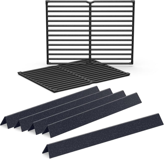 QuliMetal 7522 7535 Grill Replacements for Weber Spirit 200 & 210 Series(2009-2012 with Side Control), for Genesis Silver A, for Weber Spirit 500, 21.5" Flavorizer Bars & 15" Grill Grates