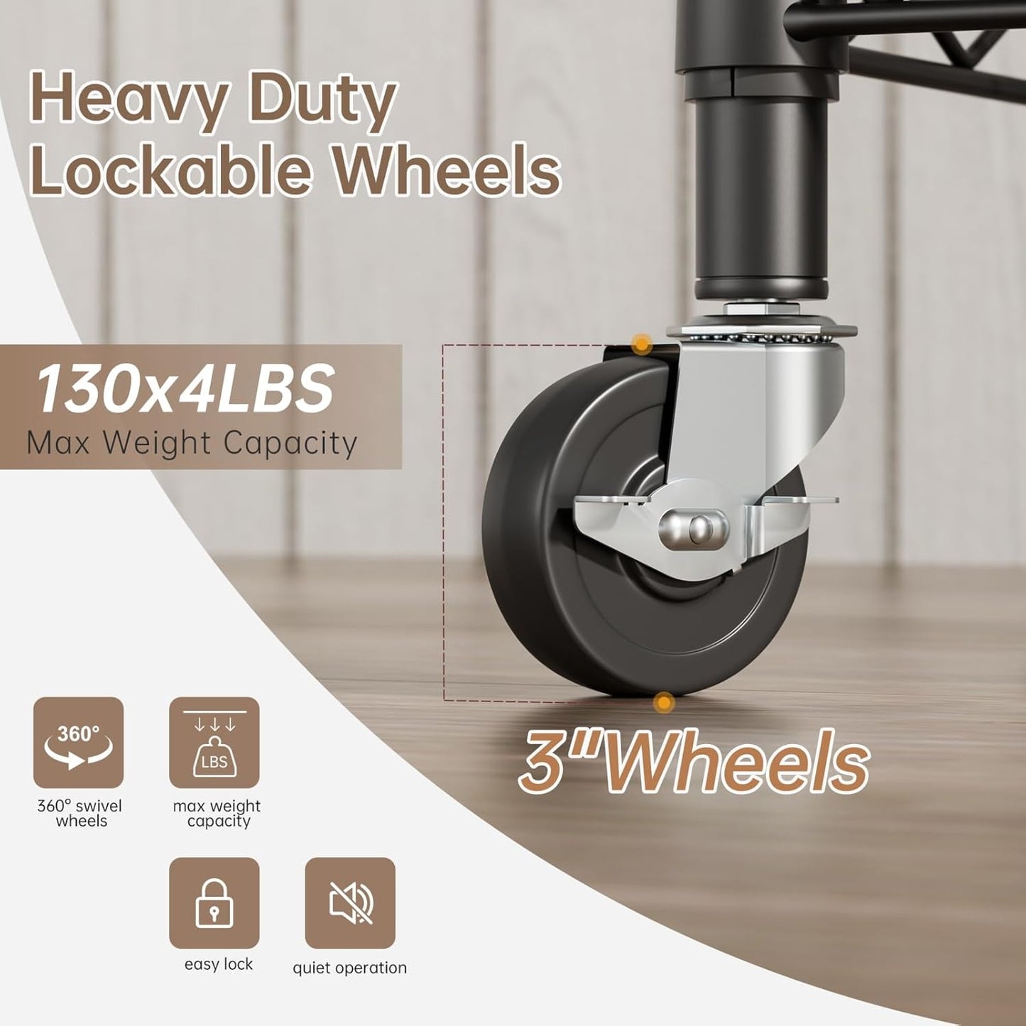 SINGAYE 4 Garage Heavy Duty Shelving Unit Kitchen Pantry Close Home Organizers and Storage Bathroom Shelf Laundry Room Organization Industrial Book Metal Wire Adjustable Shelves