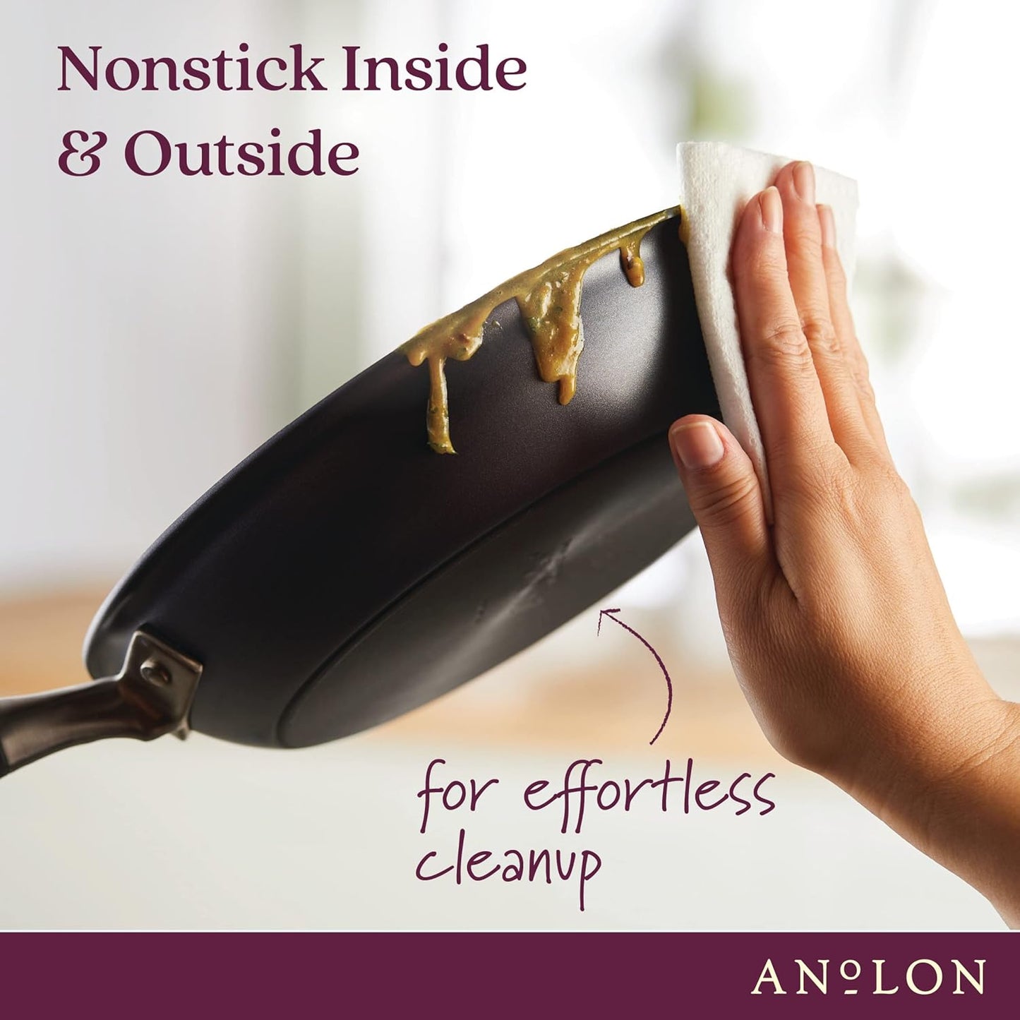Anolon Advanced Home Hard-Anodized Nonstick Open Stock Cookware (10 Qt Stock Pot, Moonstone)