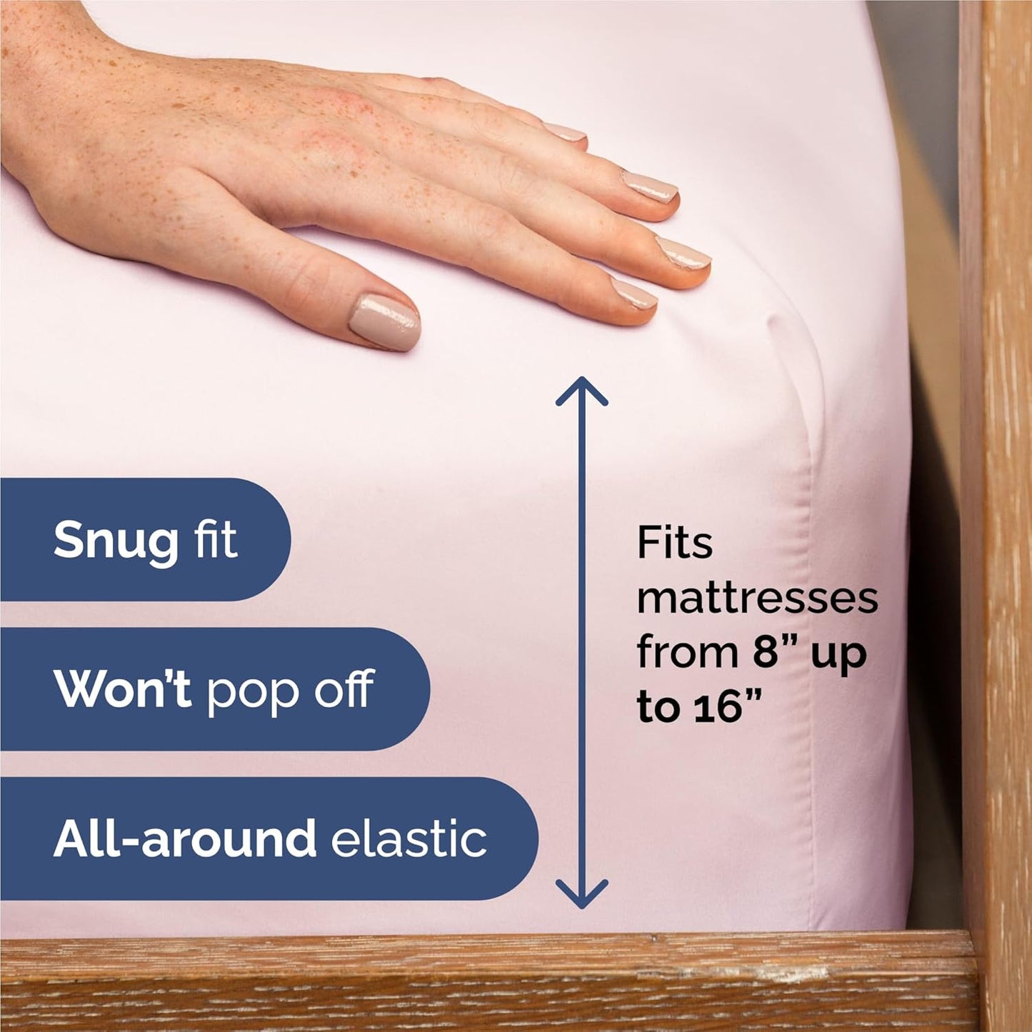 Split King Size 5 Piece Sheet Set - Comfy Breathable & Cooling Bed Sheets Set - Hotel Luxury Bedding for Women, Men, Kids, Teens, Boys & Girls - Deep Pockets, Soft, Wrinkle Free - Oeko-Tex - Lav Pink