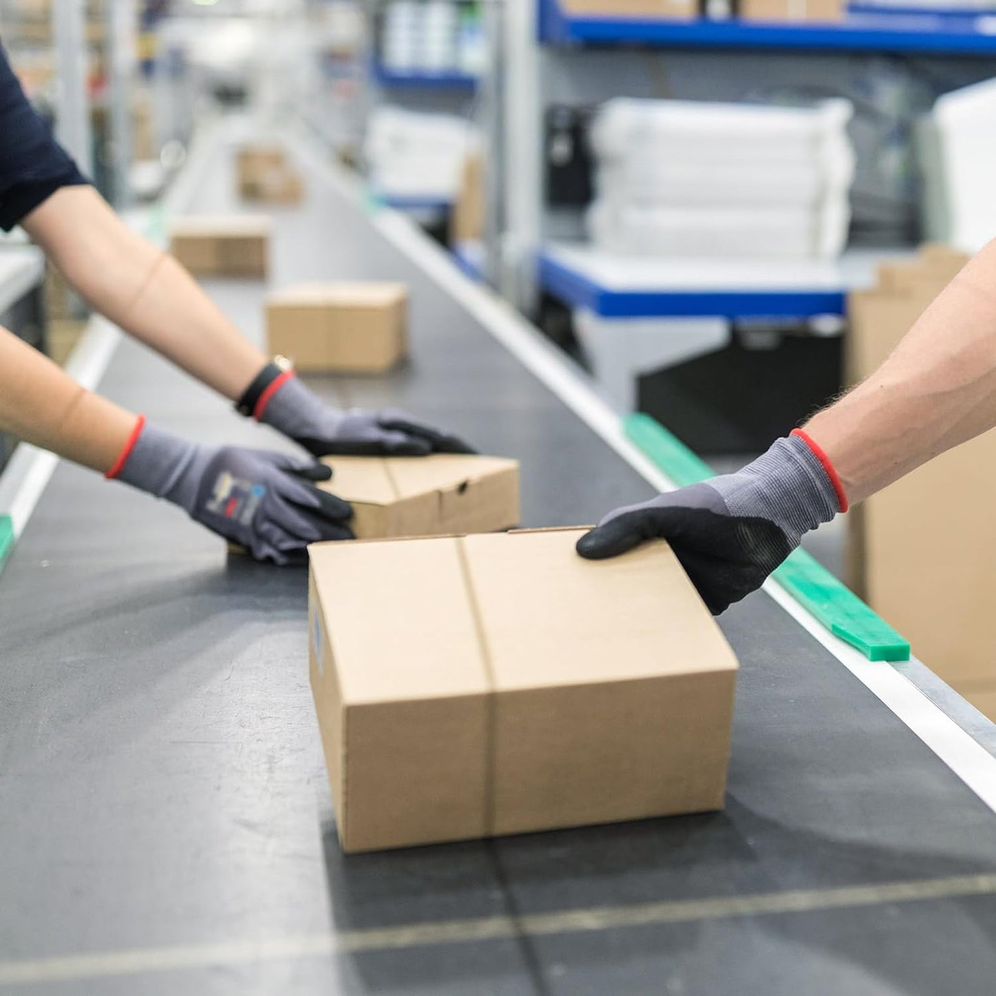 KAYGO Safety Work Gloves MicroFoam Nitrile Coated, 12 Pairs KG18NB,Seamless Knit Nylon Glove for Men and Women, Ideal for Automotive,Warehouse,Construction (Large,Gray)