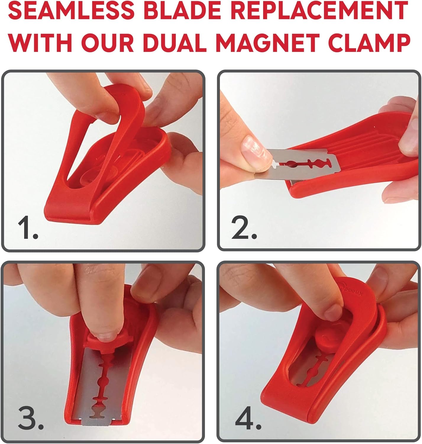 KneadAce Upgraded Extractable & Magnetic Bread Lame Dough Scoring Tool - Professional Sourdough scoring tool for Sourdough Bread baking & Bread Making Tools - Scoring Patterns booklet & 5 Razor Blades