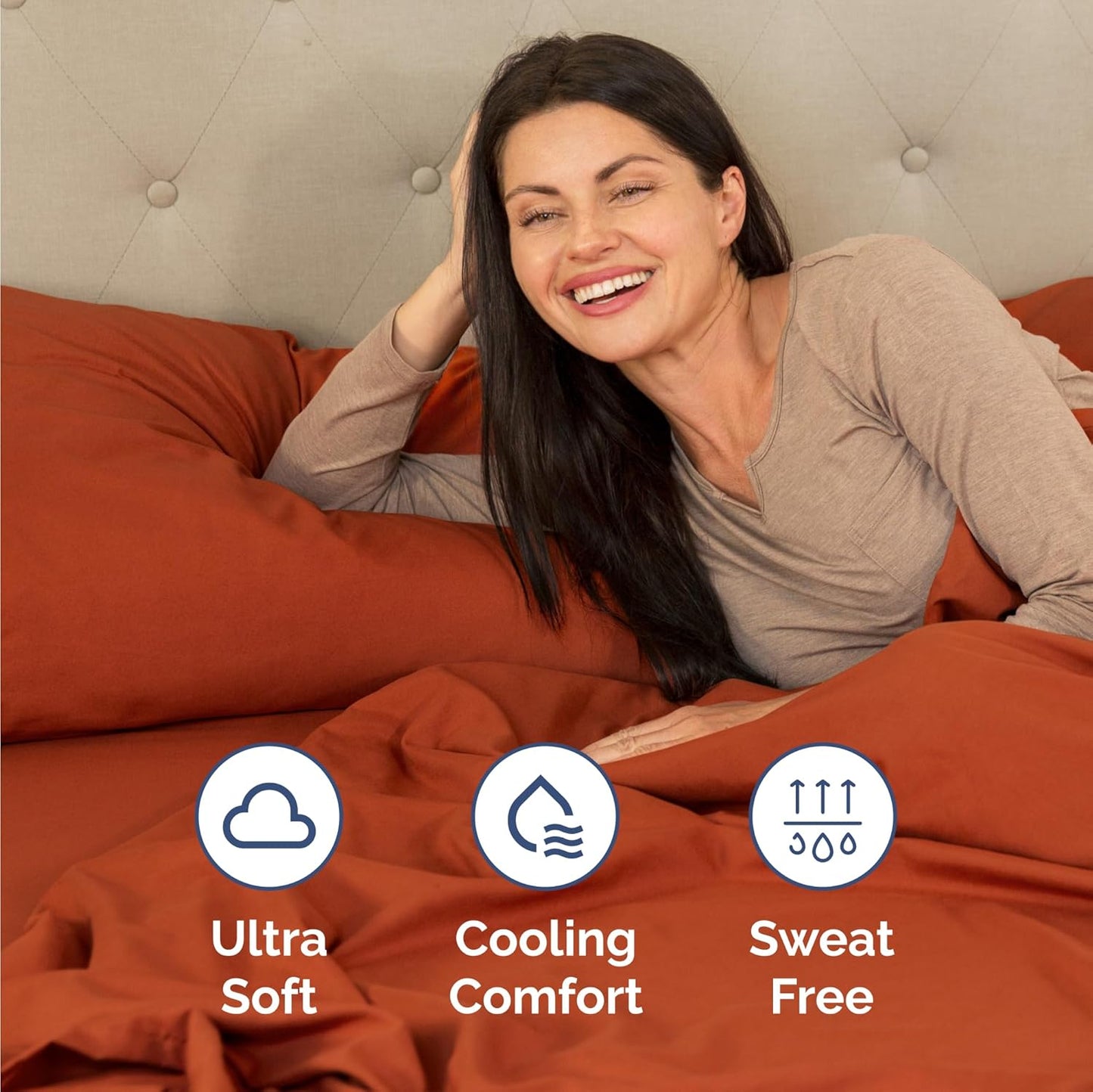 Twin Size 3 Piece Sheet Set - Comfy Breathable & Cooling Bed Sheets Set - Hotel Luxury Bedding for Women, Men, Kids, Teens, Boys & Girls - Deep Pockets, Soft and Wrinkle Free - Oeko-Tex - Terracotta