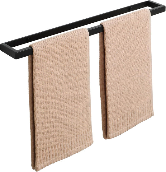 Alise Bath Towel Bars,20 Inch Towel Holder Towel Racks for Bathroom and Lavatory,SUS304 Stainless Steel Hand Towel Hanger Rail Wall Mount,Matte Black GJF050-B