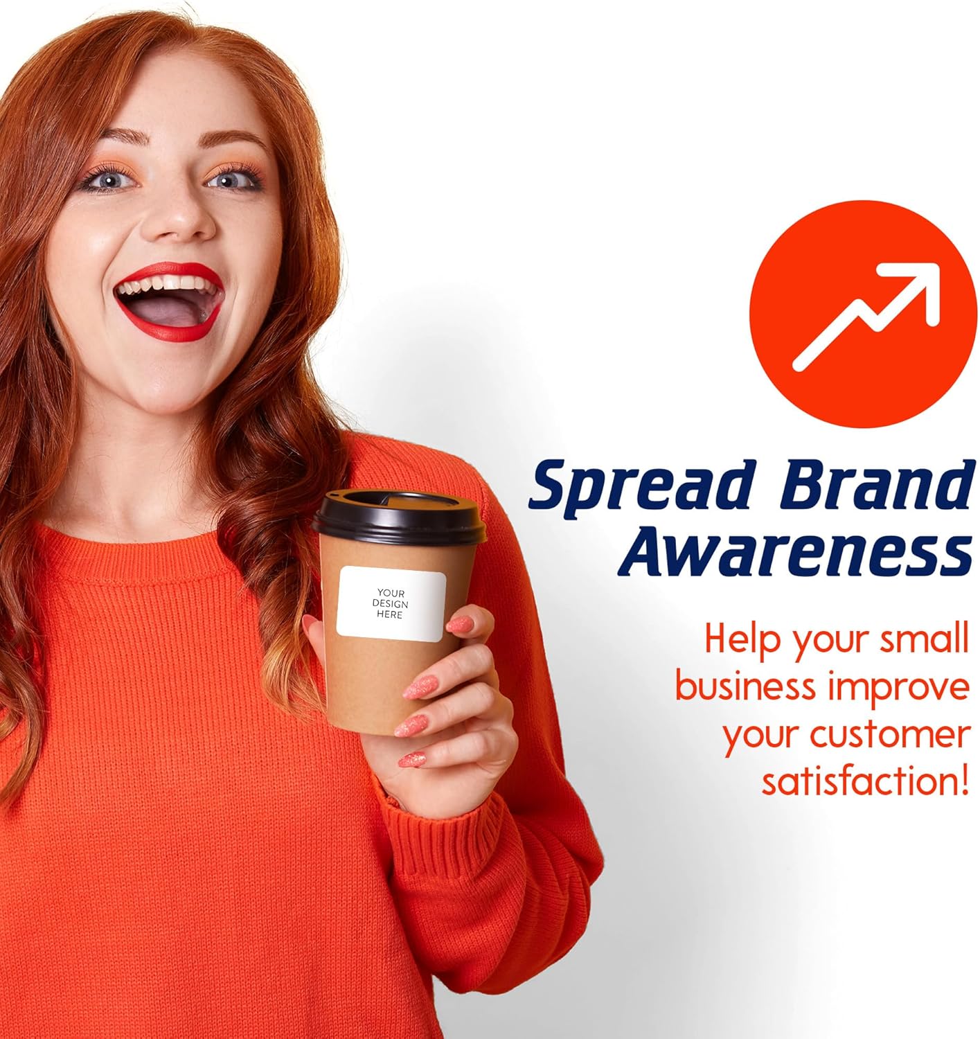 5-1000 Custom Vinyl Stickers - Upload Your own Image, Text, Design, Logo - Personalized Logo Labels for Handmade, Packaging, Bottle, Jars, Candle, Brand Stickers (White, 4x2)